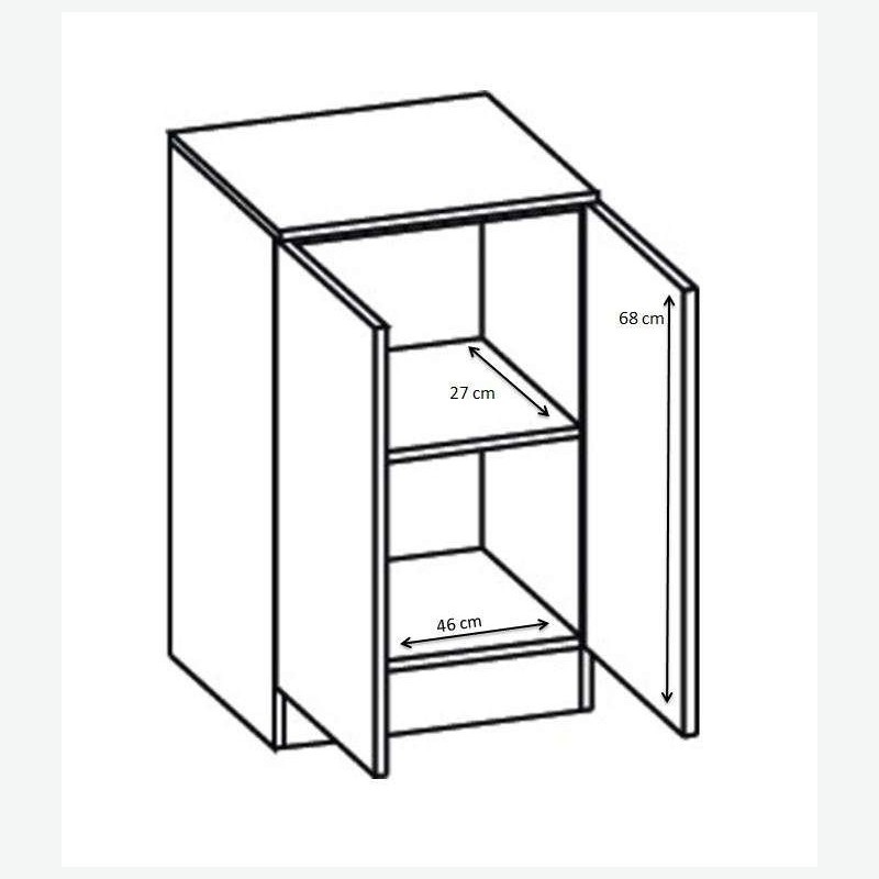 Blanco - Unterschrank in weiß - Maße Blanco - Unterschrank in weiß - Maße