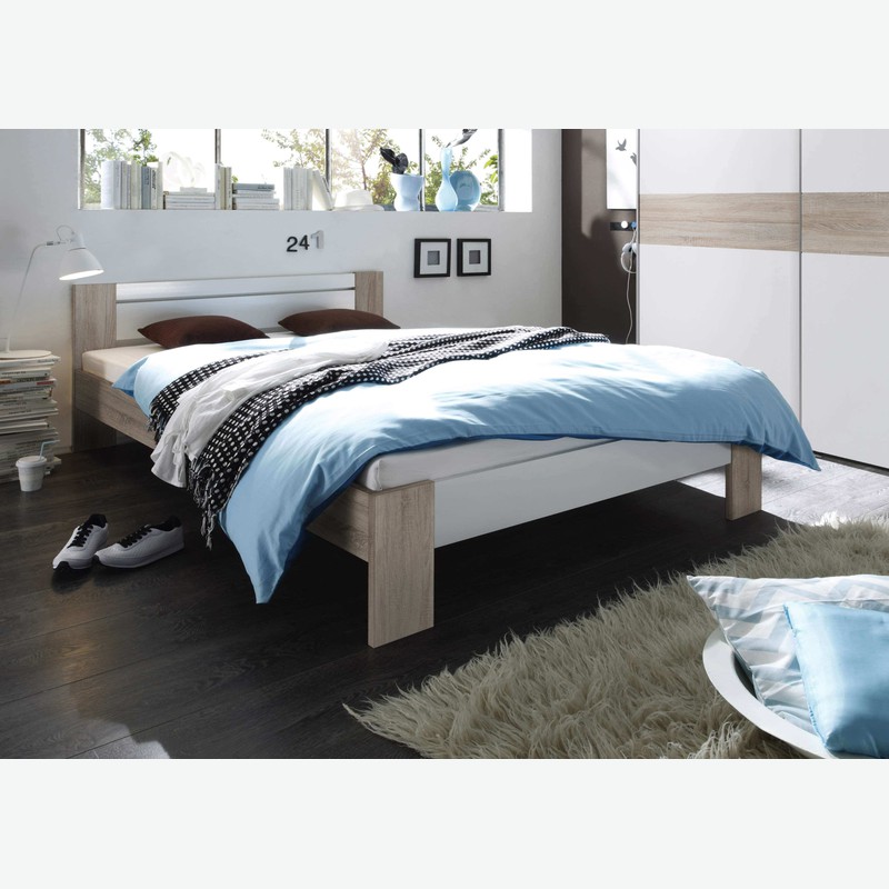 Pinto - französisches Bett komkplett - Matratze und Rollrost inklusive Milieu
