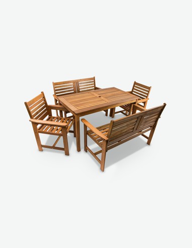 Furni - Set da giardino in legno Teak Furni - Set da giardino in legno Teak