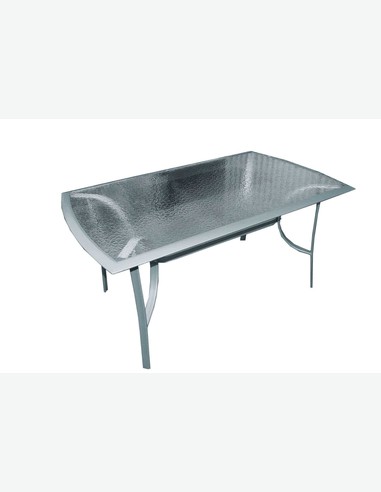 Parma - Tisch mit Glasplatte, grau Parma - Tisch mit Glasplatte, grau