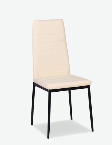 Simon - Modern und elegant, Stuhl aus Kunstleder, sehr komfortabel - Frontansicht Simon - Modern und elegant, Stuhl aus Kunstleder, sehr komfortabel - Frontansicht