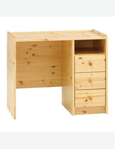 Step - Schreibtisch in Kiefer massiv mit 3 Schubladen Step - Schreibtisch in Kiefer massiv mit 3 Schubladen