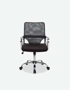 AVANTI TRENDSTORE Calalzo Sedia Girevole e Regolabile in Altezza Materiale in Similpelle Nera con Seduta e Schienale Rivestito Dimensioni Lap 49,5x85-97x54,5 cm. Molto Comoda e Resistente