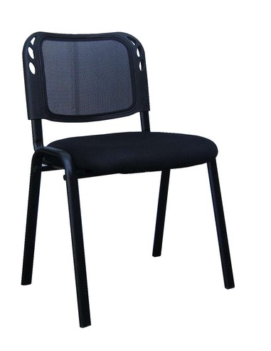 Como - Stuhl mit Armlehnen, in schwarzer Farbe, Meshbezug. Ideal für einen Büro oder Wartesaal Como - Stuhl mit Armlehnen, in schwarzer Farbe, Meshbezug. Ideal für einen Büro oder Wartesaal