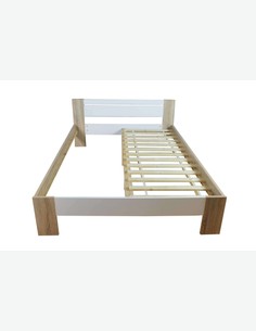 dimensioni: LAP 145x68x204 cm Letto francese con materasso e rete a doghe incluso Marrone chiaro Pinto AVANTI TRENDSTORE disponibile in diversi colori