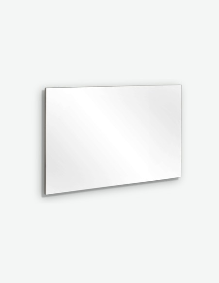Cinzia - Specchio in legno laminato, di colore grigio (cemento d'imitazione)
