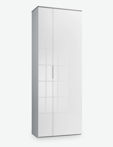 Cinzia - Garderobenschrank mit 2 Türen, 5 Einlegeböden und 1 Kleiderstange