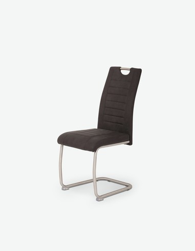 Ulli - Sedia da tavolo in stile vintage con telaio in acciaio temperato Ulli - Sedia da tavolo in stile vintage con telaio in acciaio temperato