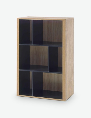 Vidina - pensile da muro in legno laminato, colore di quercia Ribbeck / nero Vidina - pensile da muro in legno laminato, colore di quercia Ribbeck / nero