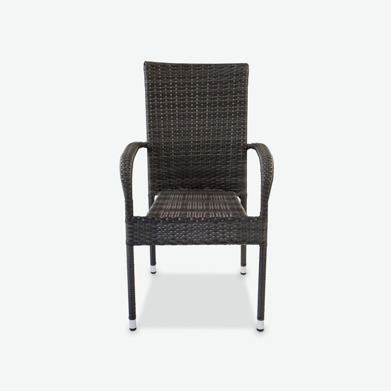 Agordo - Stapelbarer Stuhl aus Polyrattan
