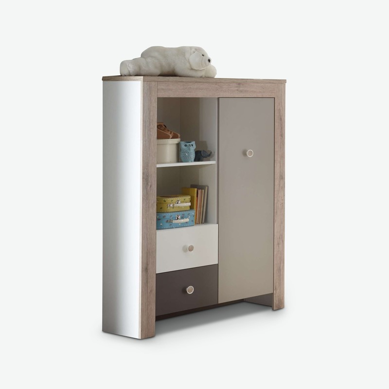 Katia - Beistellschrank aus Holzdekor Katia - Beistellschrank aus Holzdekor