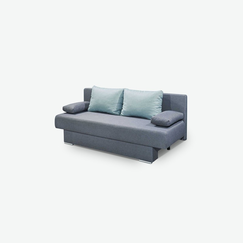 Marlena - Sofa aus Mikrofaser, in der Farbe anthrazit, bietet eine angenehme Schlafunktion