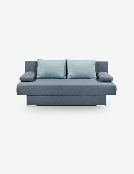 Marlena - Sofa aus Mikrofaser, in der Farbe anthrazit, bietet eine angenehme Schlafunktion