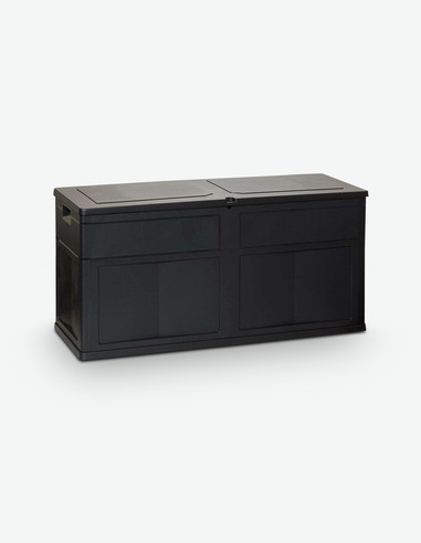 Toomax - Auflagenbox für den Garten / Balkon mit Deckel, aus schwarzem Kunststoff Toomax - Auflagenbox für den Garten / Balkon mit Deckel, aus schwarzem Kunststoff