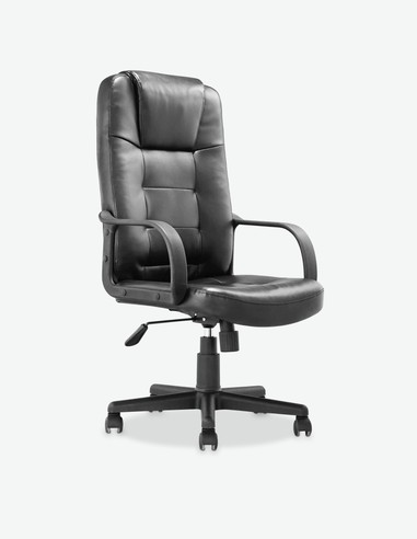 Zoldo - Chefsessel aus Kunstleder mit gepolsterte Sitz- und Rückenlehne. Drehbar und höhenverstellbar Zoldo - Chefsessel aus Kunstleder mit gepolsterte Sitz- und Rückenlehne. Drehbar und höhenverstellbar