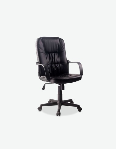 Alpago - Chefsessel aus Kunstleder mit gepolsterte Sitz- und Rückenlehne. Drehbar und höhenverstellbar. Alpago - Chefsessel aus Kunstleder mit gepolsterte Sitz- und Rückenlehne. Drehbar und höhenverstellbar.