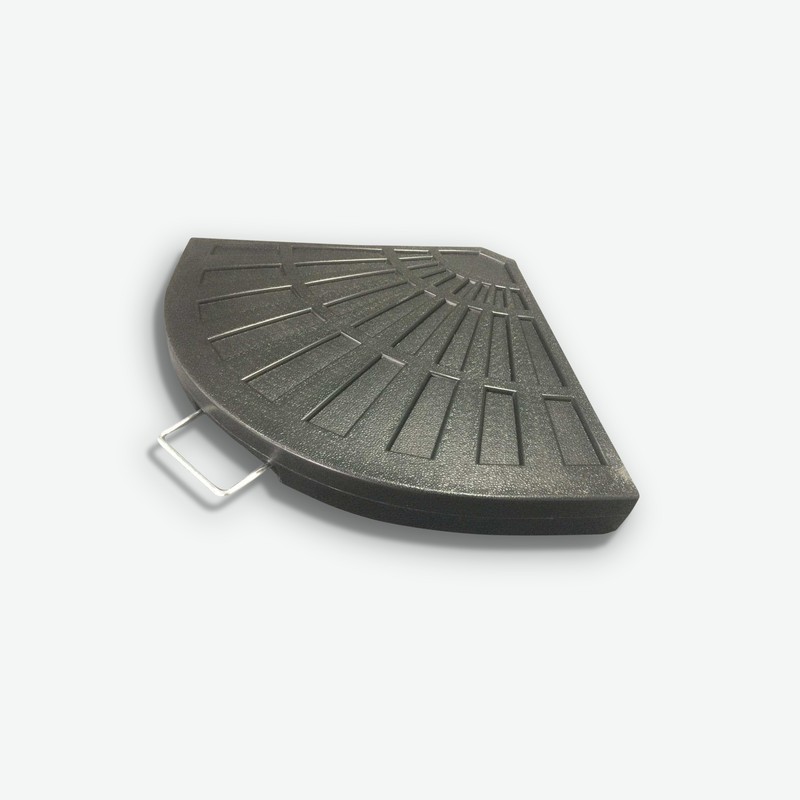 Cadore - Piede di appoggio per ombrelloni a braccio, in plastica sintetica con maniglia in metallo
