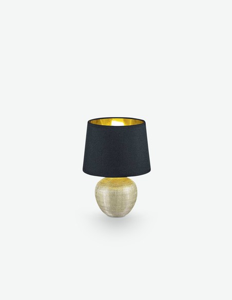 Lucienne - Tischlampe aus Keramik mit Lampenschirm aus Stoff