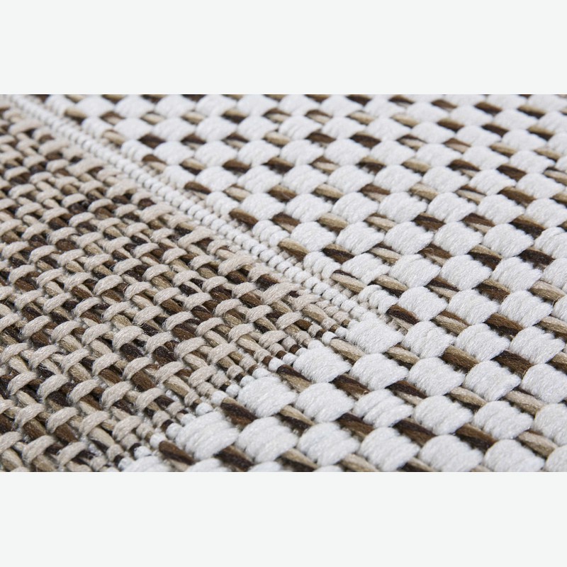 Levina - Kurzhaariger Teppich aus 100 % Polypropilen in der Farbe braun / beige