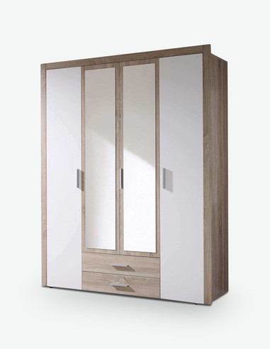 Axel Drehtürenschrank mit Spiegel Axel Drehtürenschrank mit Spiegel