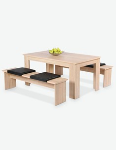 Mexo Bianco Dimensioni Lap: 40x6x36//38 cm Cuscino in Similpelle per panche AVANTI TRENDSTORE Disponibile in 3 Diversi Colori