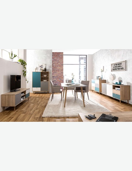 Caliope - TV Möbel in skandinavischem Design aus Holzdekor