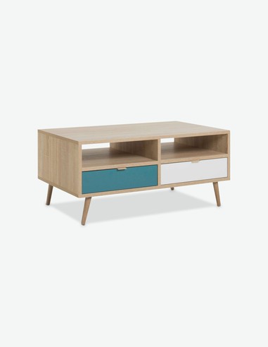 Caliope - Couchtisch in skandinavischem Design aus Holzdekor Caliope - Couchtisch in skandinavischem Design aus Holzdekor