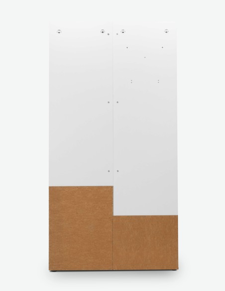 Jenis - Kompaktgarderobe aus Holzdekor in der Farbe Eiche Sonoma / weiß