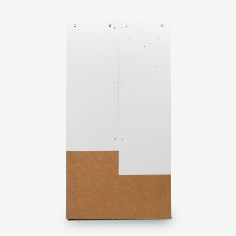 Jenis - Kompaktgarderobe aus Holzdekor in der Farbe Eiche Sonoma / weiß