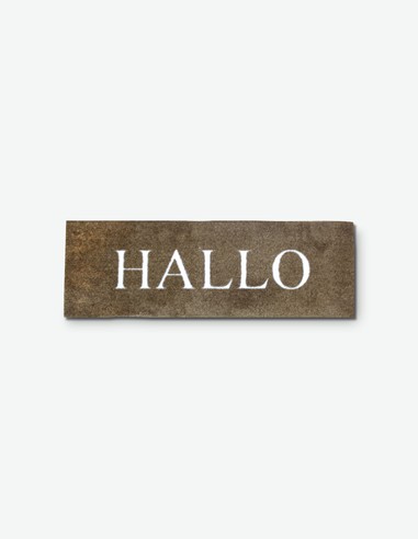Hallo - Zerbino in diversi motivi - marrone/bianco Hallo - Zerbino in diversi motivi - marrone/bianco
