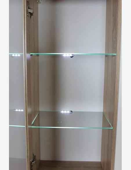 Mero - Moderne Wohnkombination - stilvoll und zugleich gemütliche Atmosphäre - LED Beleuchtung inklusive - Detail
