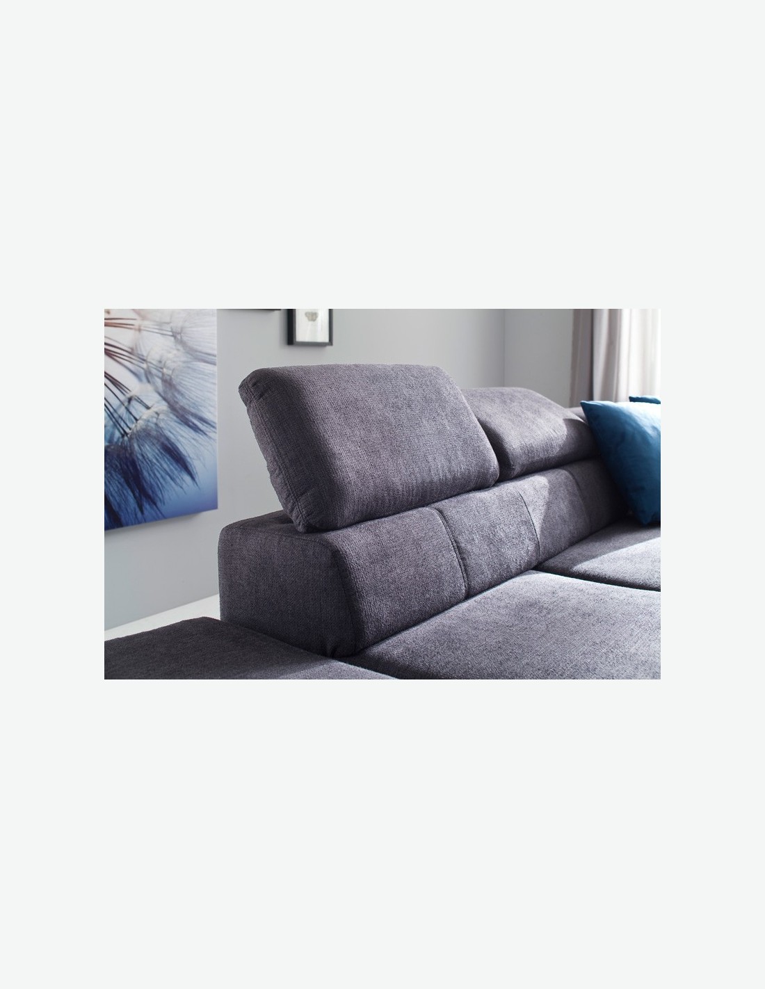 hina ecksofa graphit sehr modern und elegant mit verschiedene funktionen ottomane linksrechts bestellbar ca 260x88x236 cm