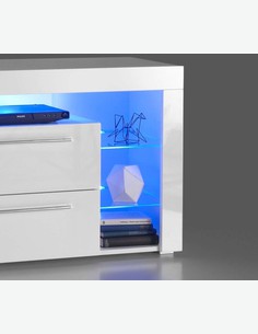 AVANTI TRENDSTORE disponibile in varie misure 179x66x44 cm Mobile TV in bianco // bianco lucido Gabriel